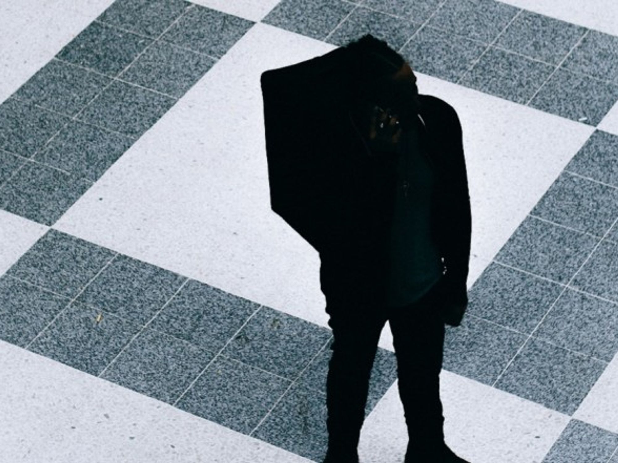 A food delivery worker in London