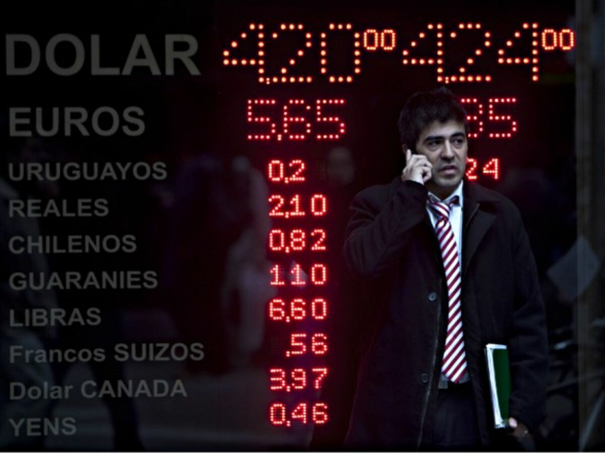 A foreign exchange office in Buenos Aires, Argentina
