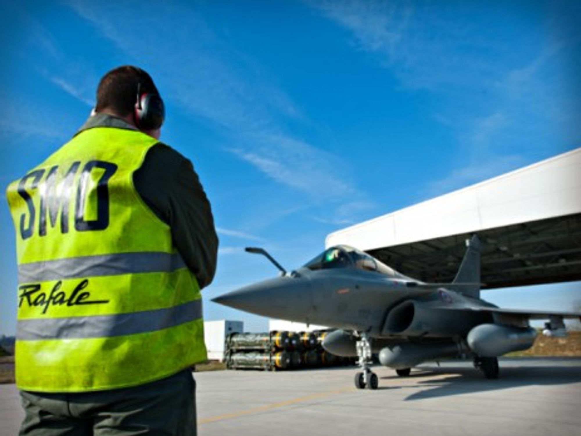 A French Rafale fighter jet