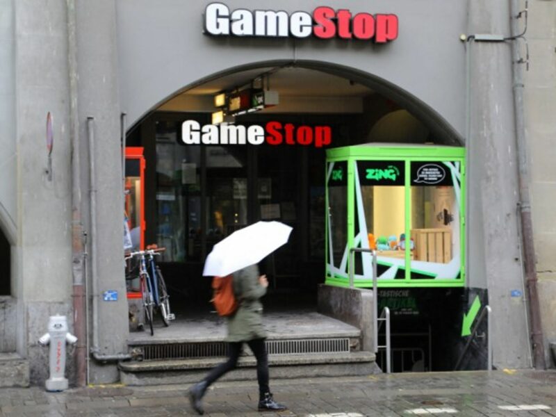 A GameStop shop in Switzerland