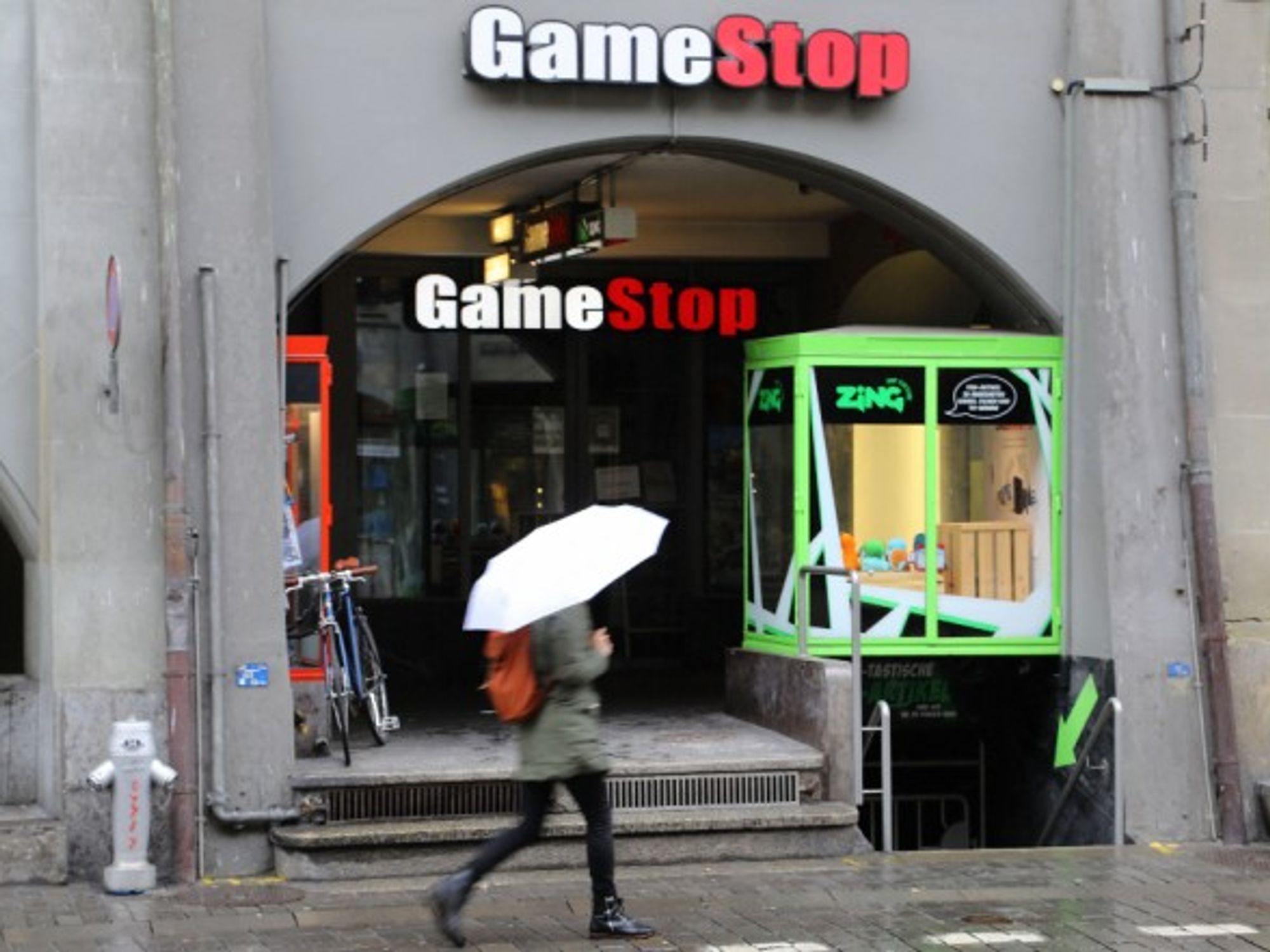A GameStop shop in Switzerland