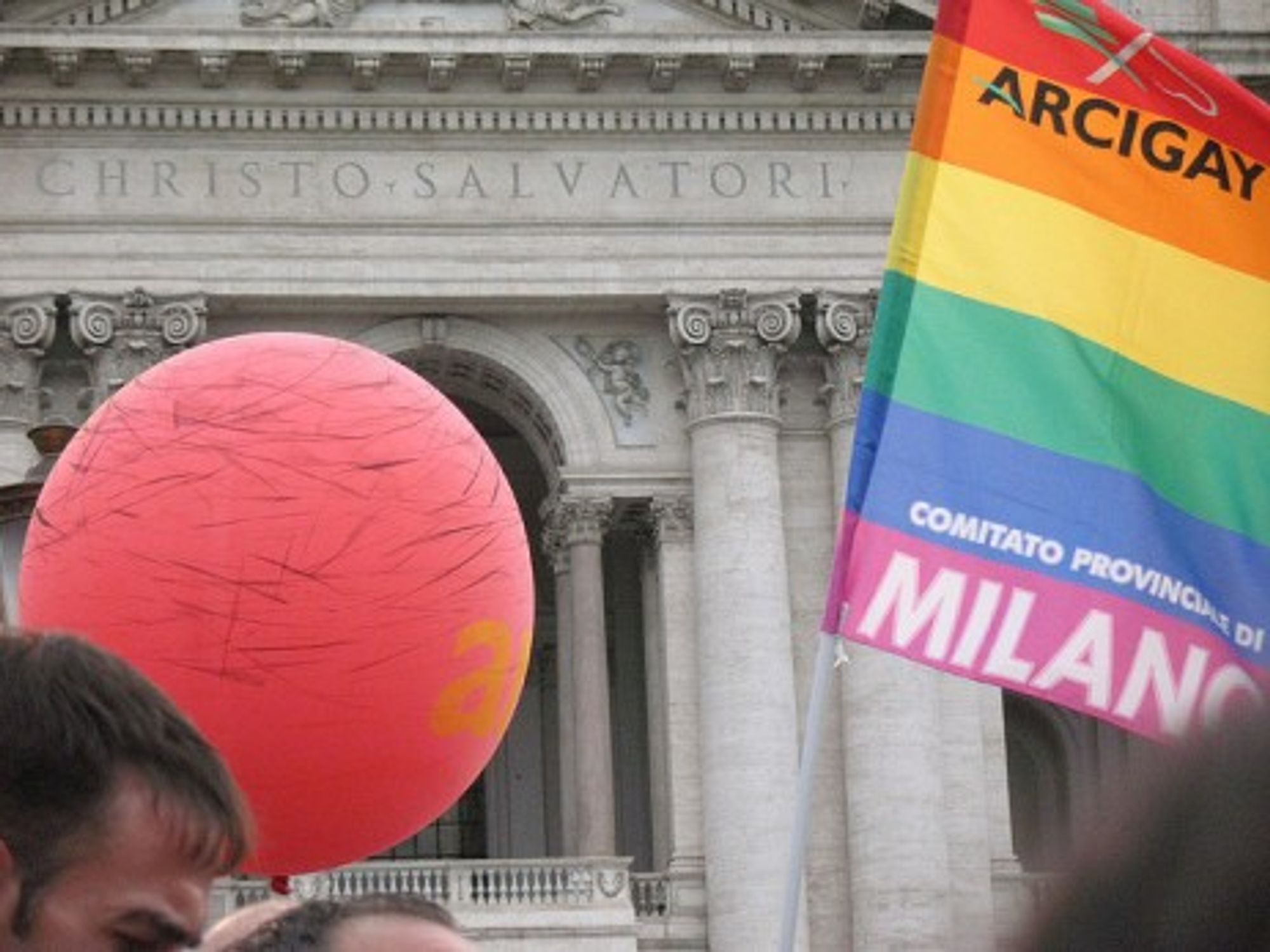 A gay rights rally in Milan (David Saltuari)