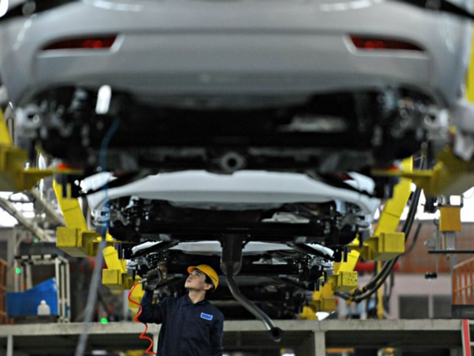 A Geely auto assembly line in China