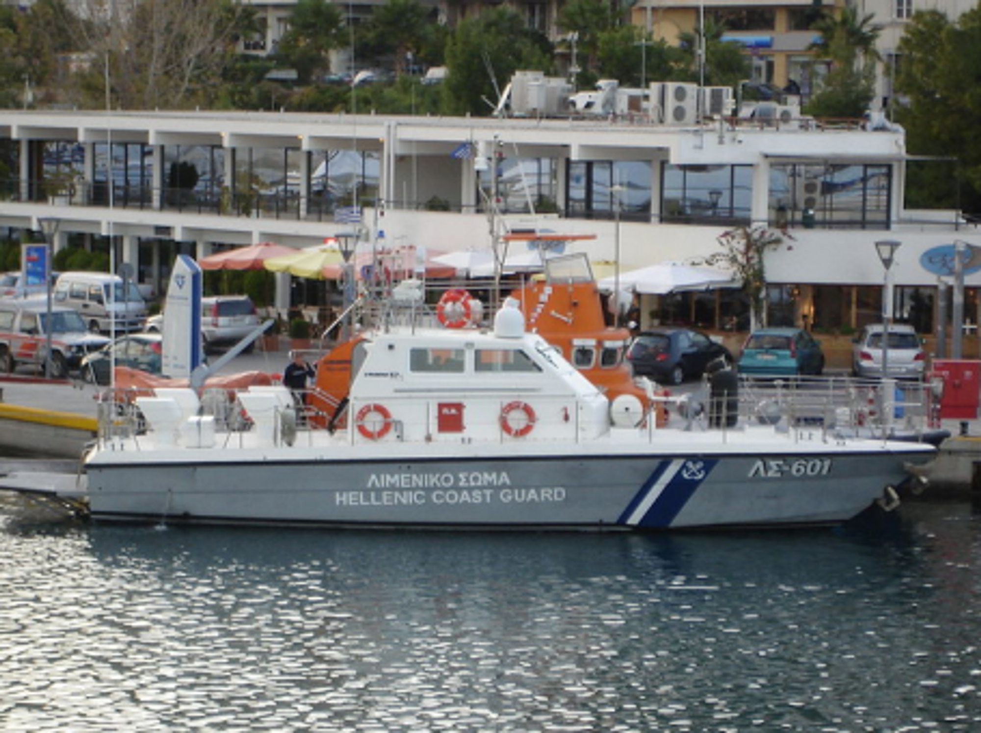 A Greek Coast Guard patrol boat