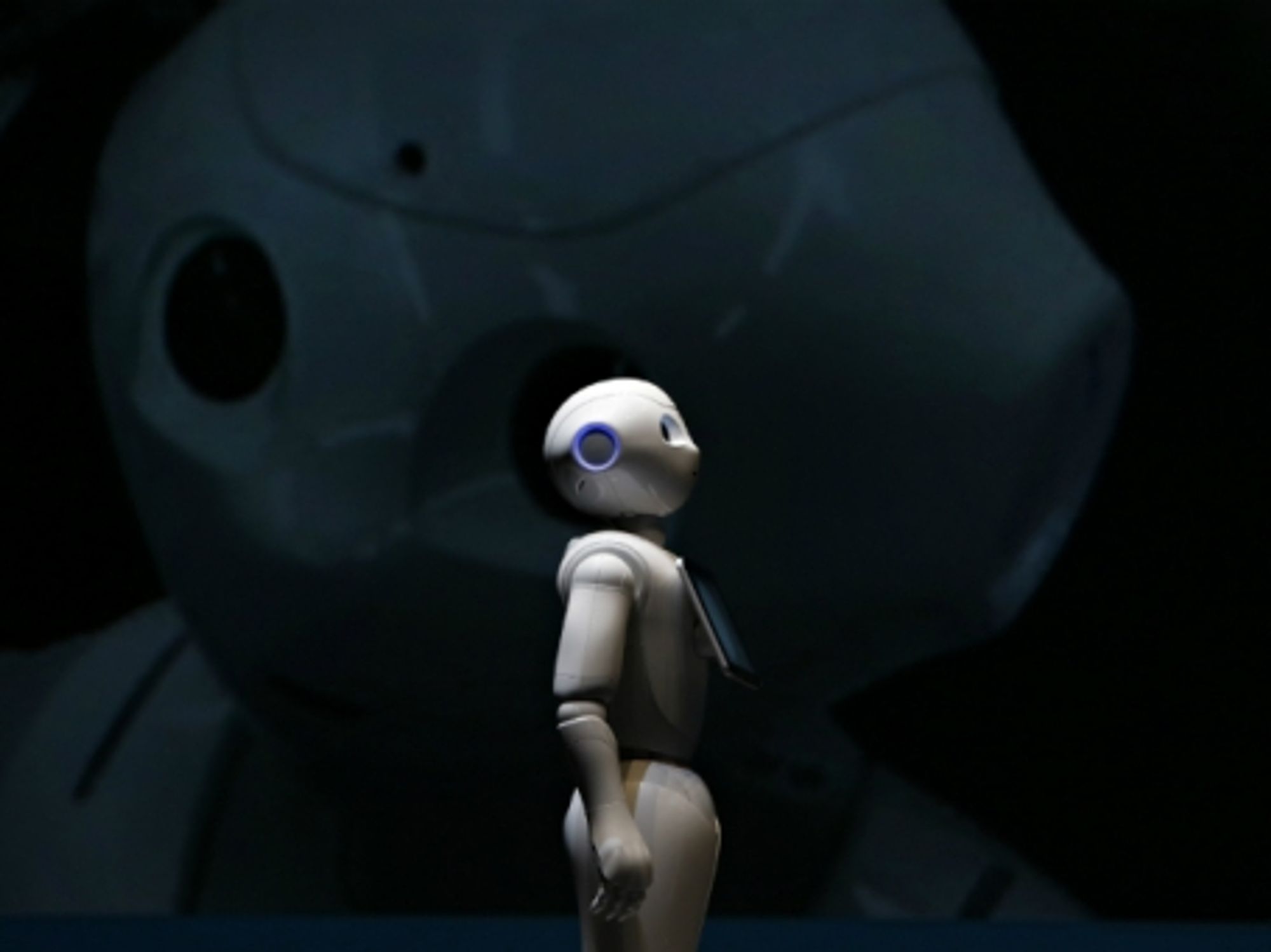 A humanoid robot in Tokyo