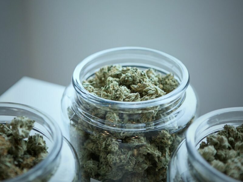A jar of weed