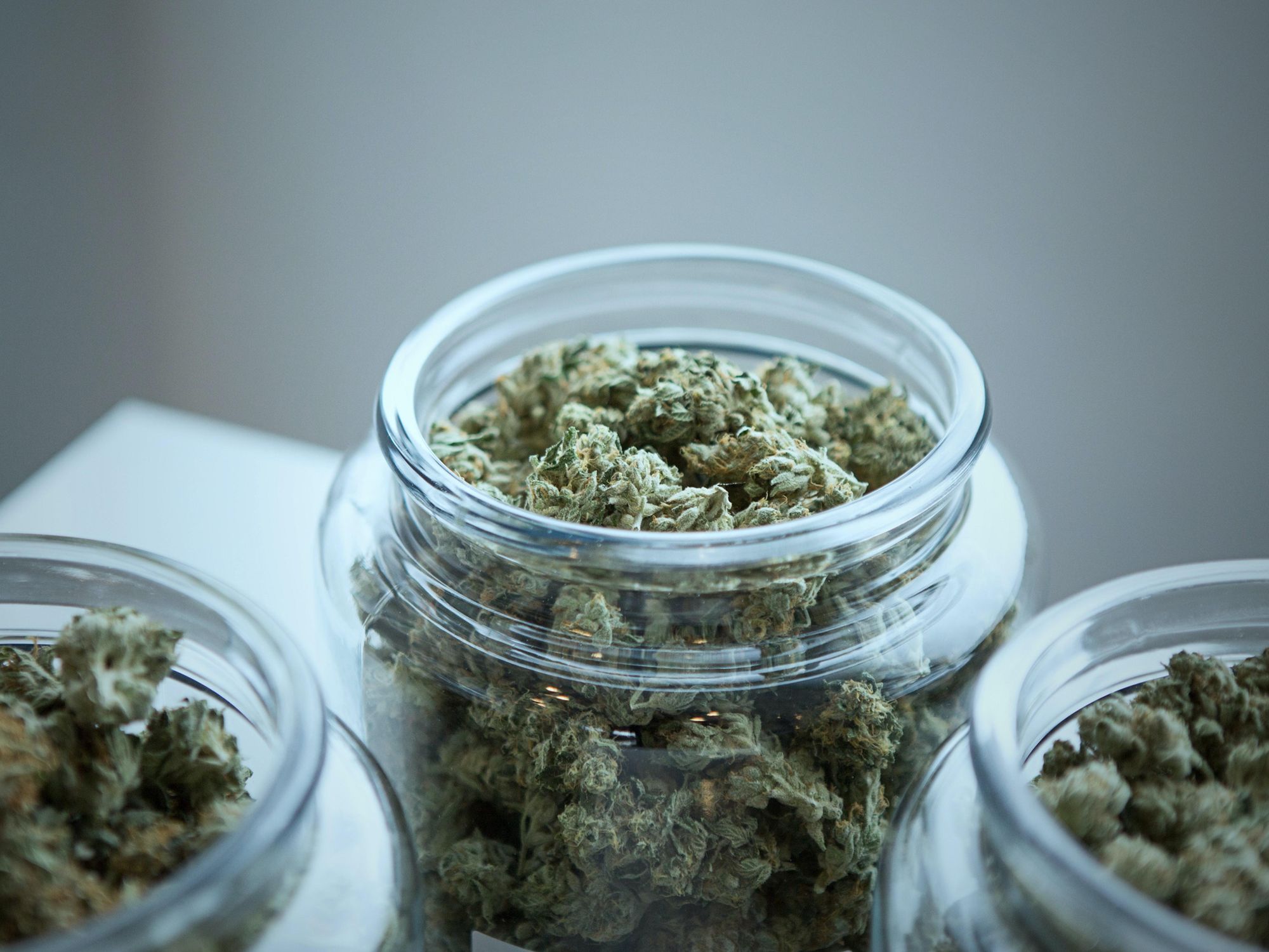 A jar of weed