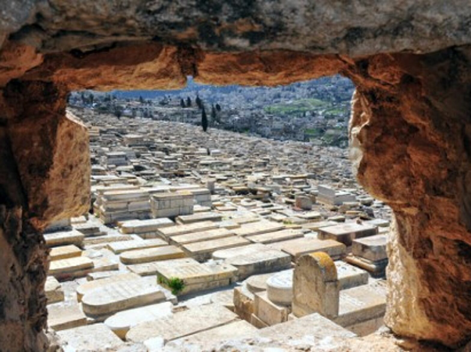 A Jewish cemetery on the Mount of Olives