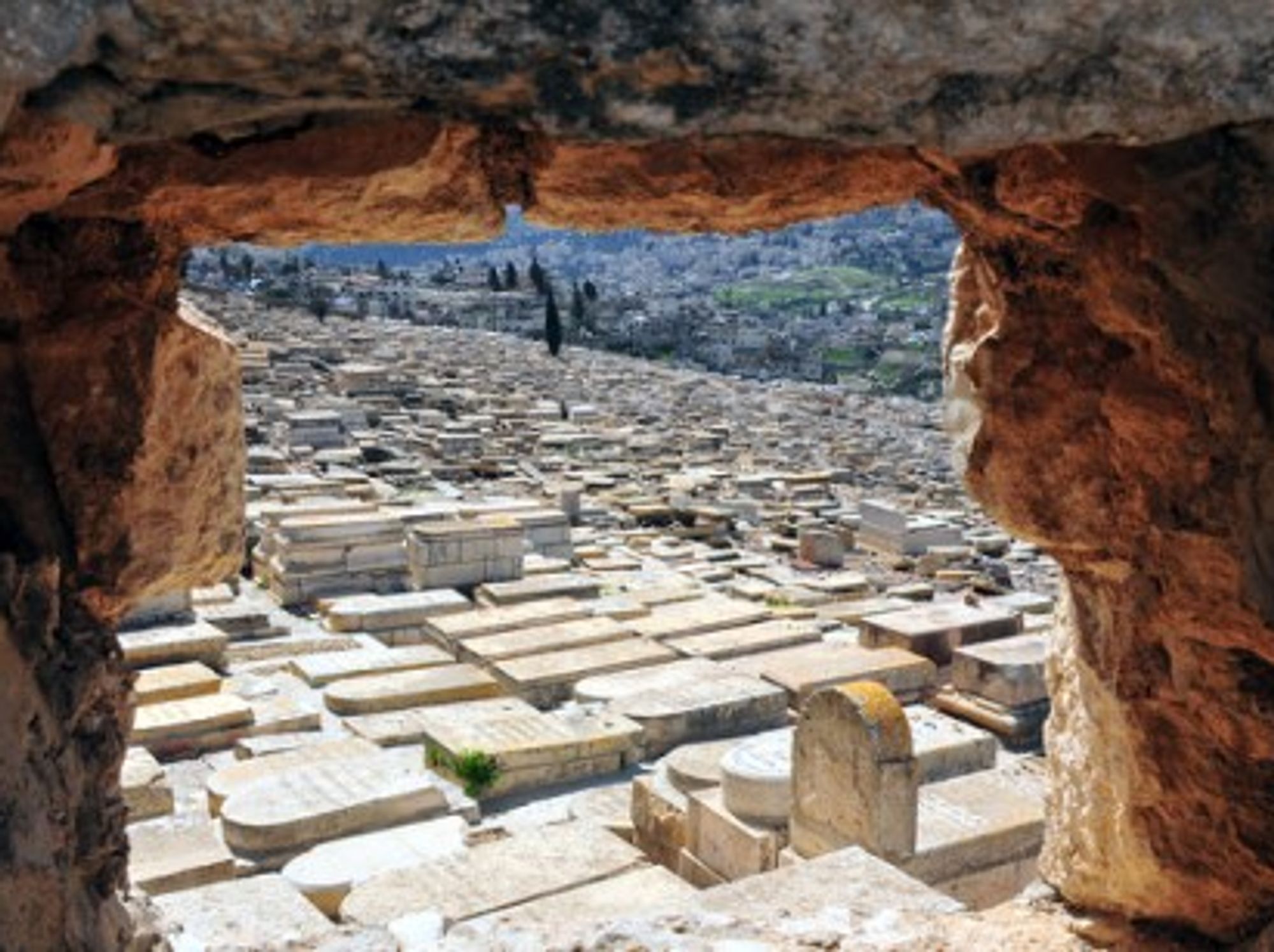 A Jewish cemetery on the Mount of Olives