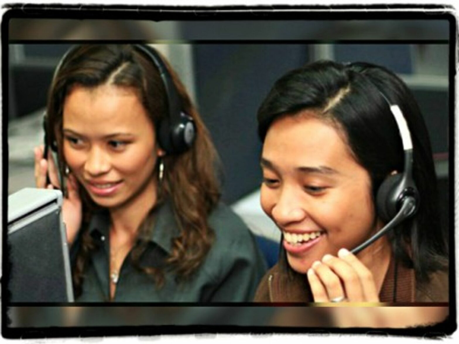 A job at a call center can pay $400 a month in the Philippines