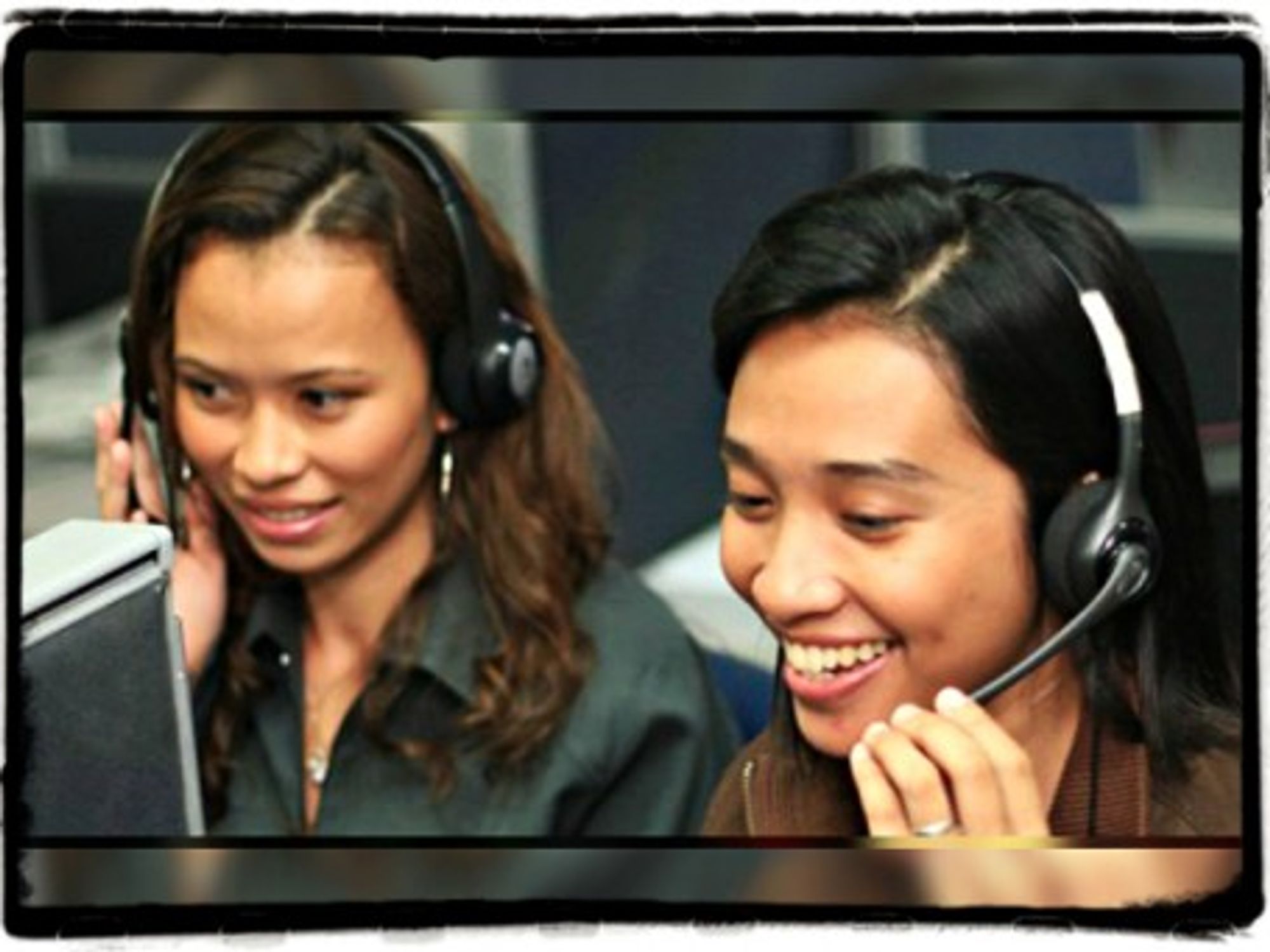 A job at a call center can pay $400 a month in the Philippines