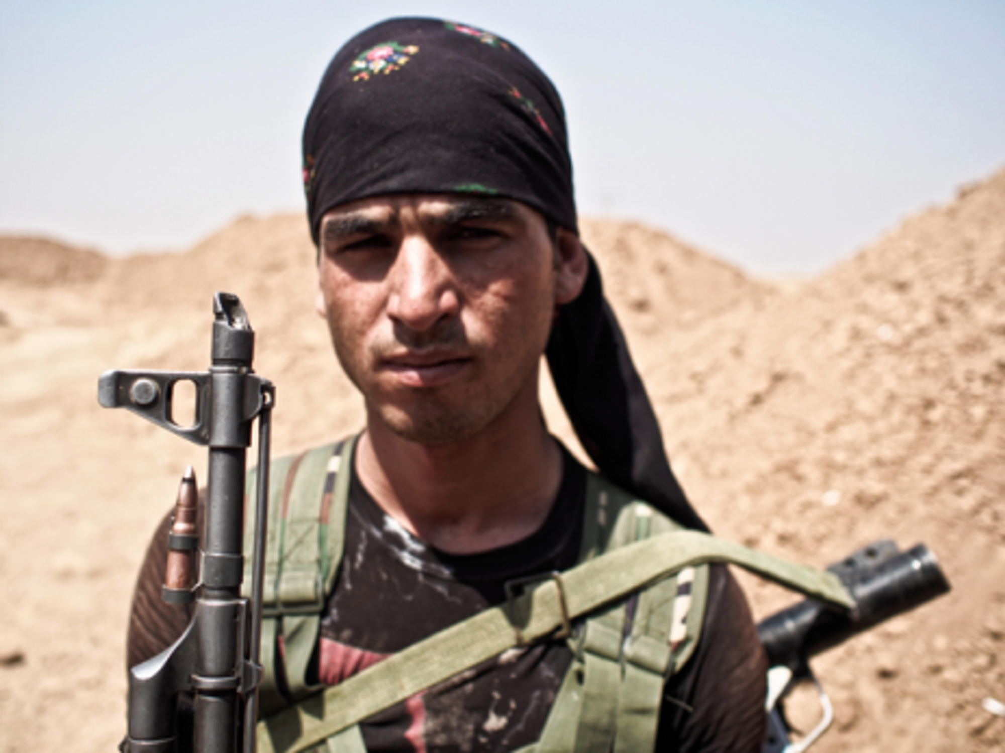 A Kurdish fighter in Syria