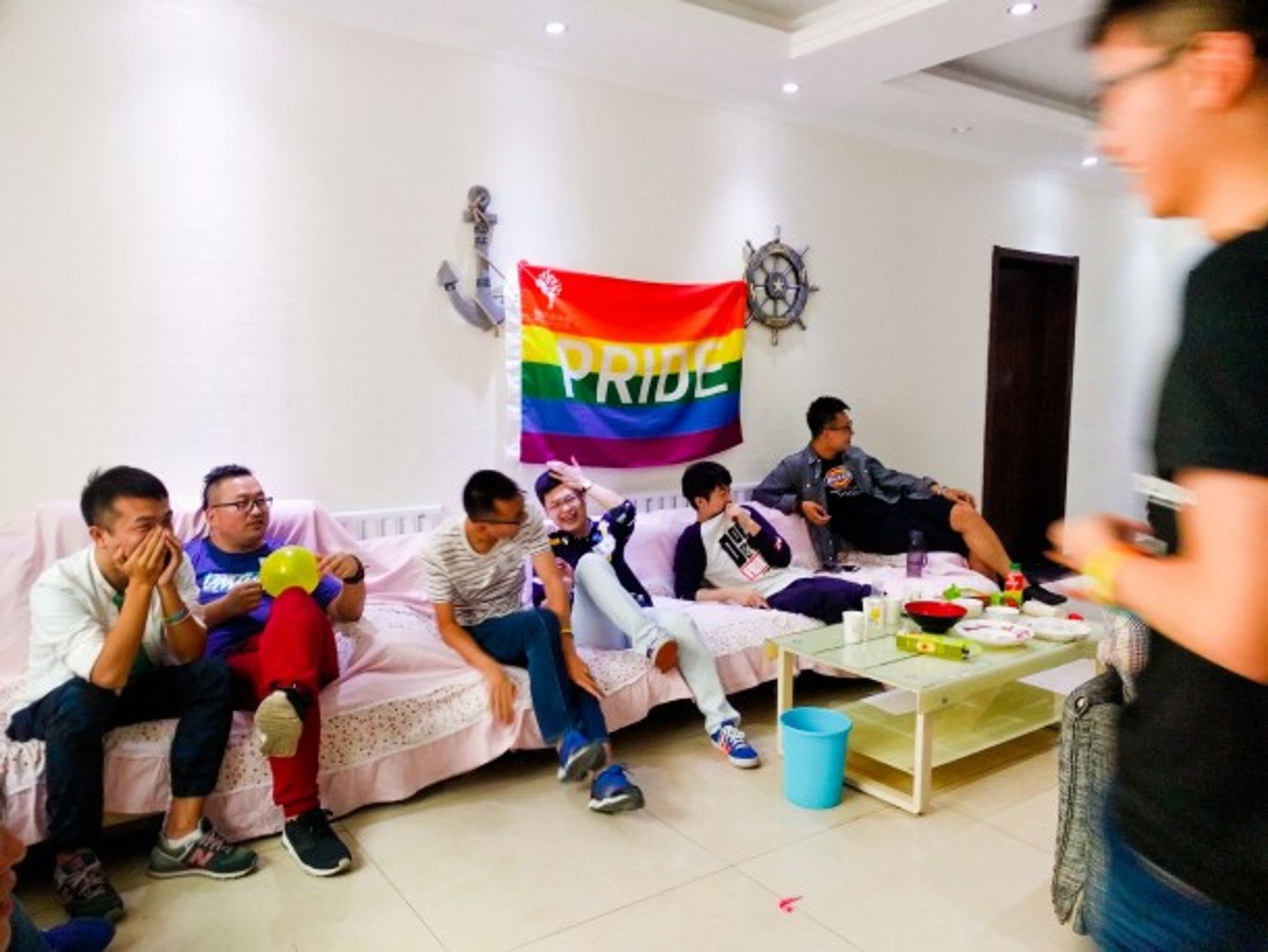 A LGBTQ home party in Beijing, China