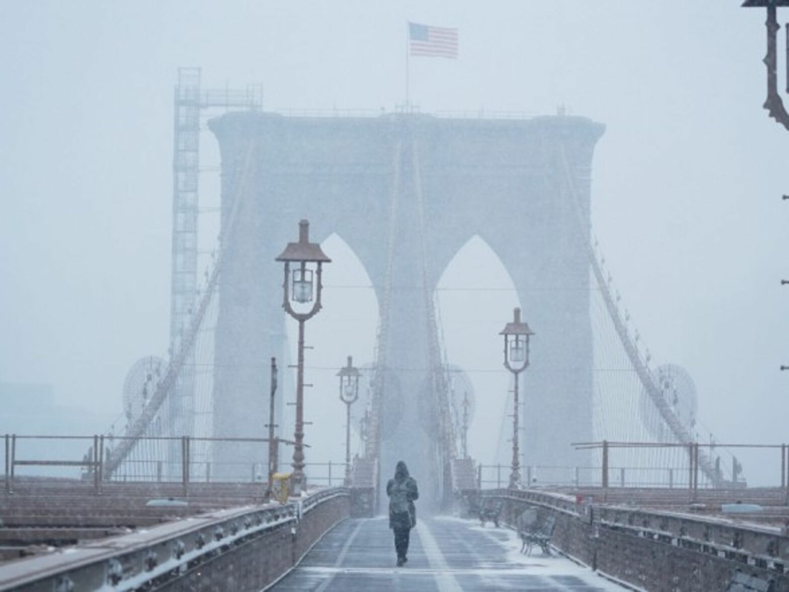 A major winter storm is hitting New York City where 13 inches of snow have fallen, the biggest winter storm in five years