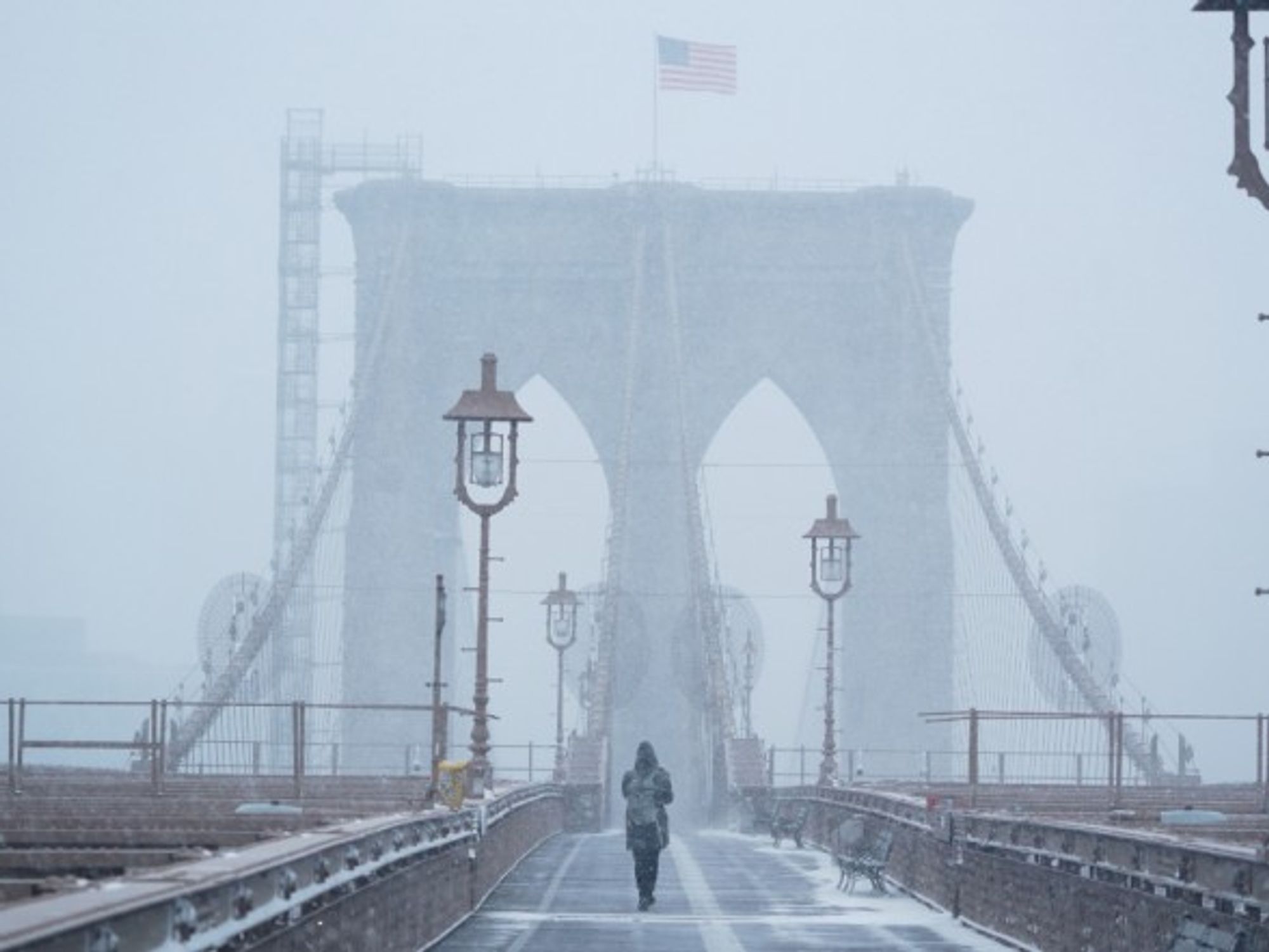 A major winter storm is hitting New York City where 13 inches of snow have fallen, the biggest winter storm in five years