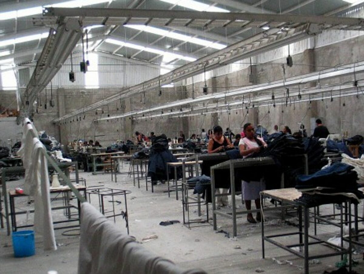 A "maquiladora" in Mexico