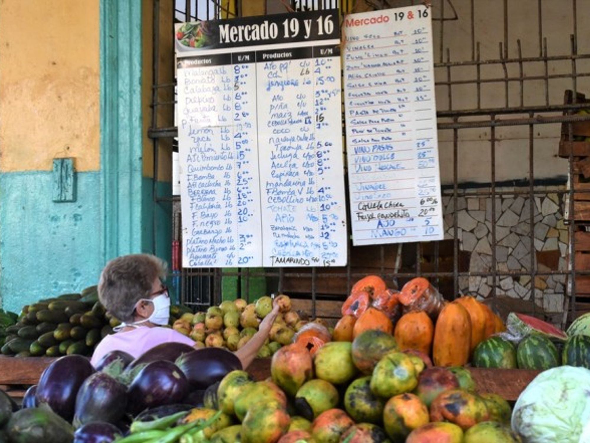 A market in Havana, Cuba