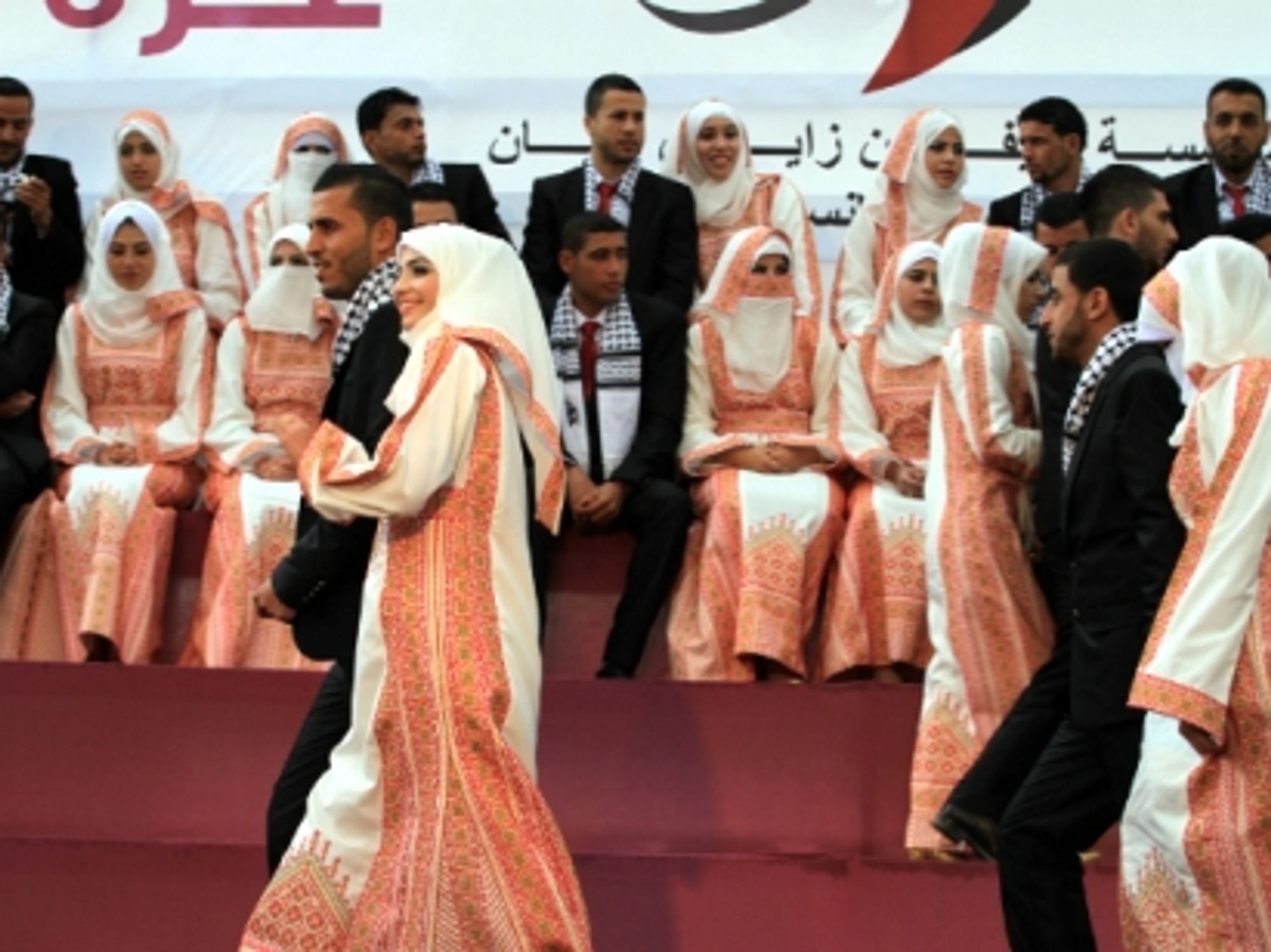 A mass wedding ceremony in Gaza, on April 11.