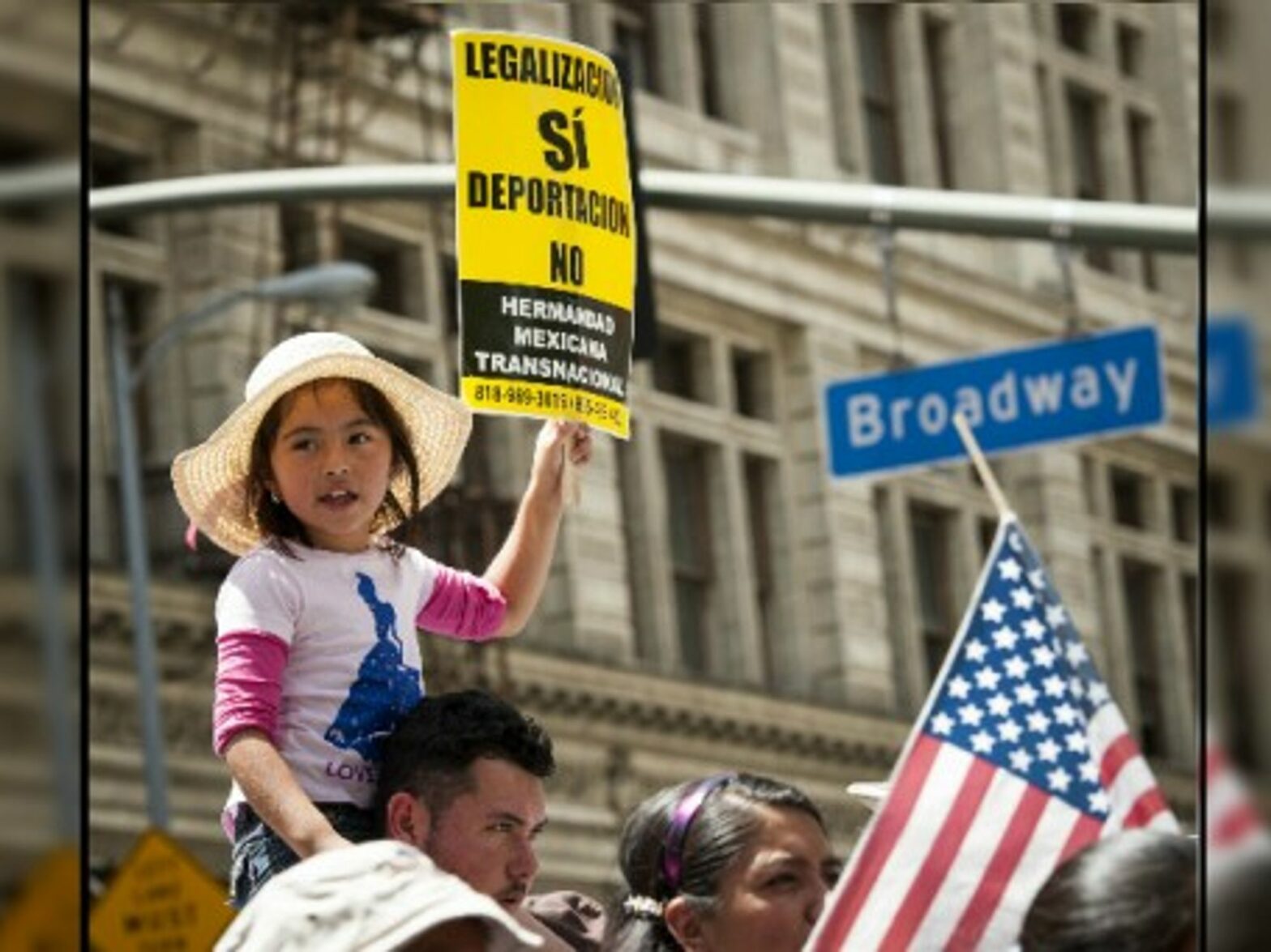 A May 2014 demonstration in support of child migrants in Los Angeles.