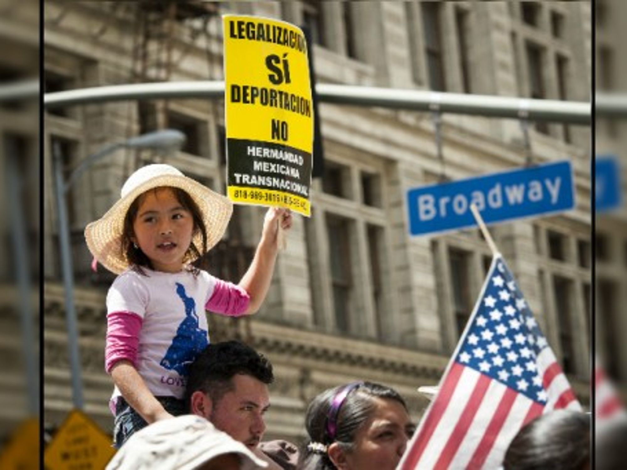 A May 2014 demonstration in support of child migrants in Los Angeles.