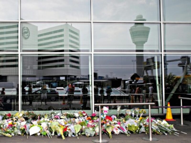 A memorial at Amsterdam's Schipol Airport