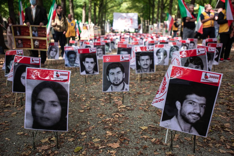 A memorial in The Hague to pay tribute to the Iranian political prisoners who were executed in 1988