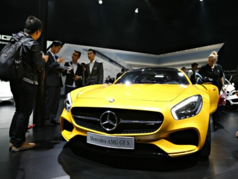 A Mercedes-AMG GT S at the Auto Shanghai 2015 in April