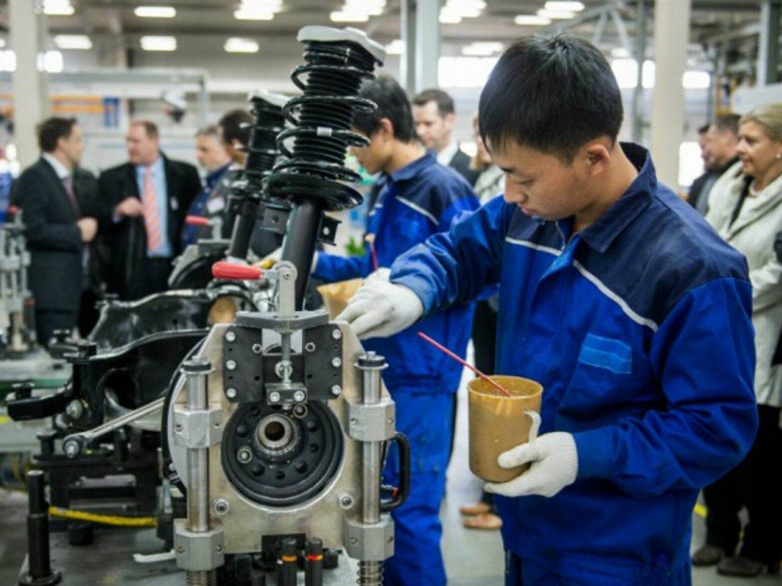 A Mercedes factory in Beijing