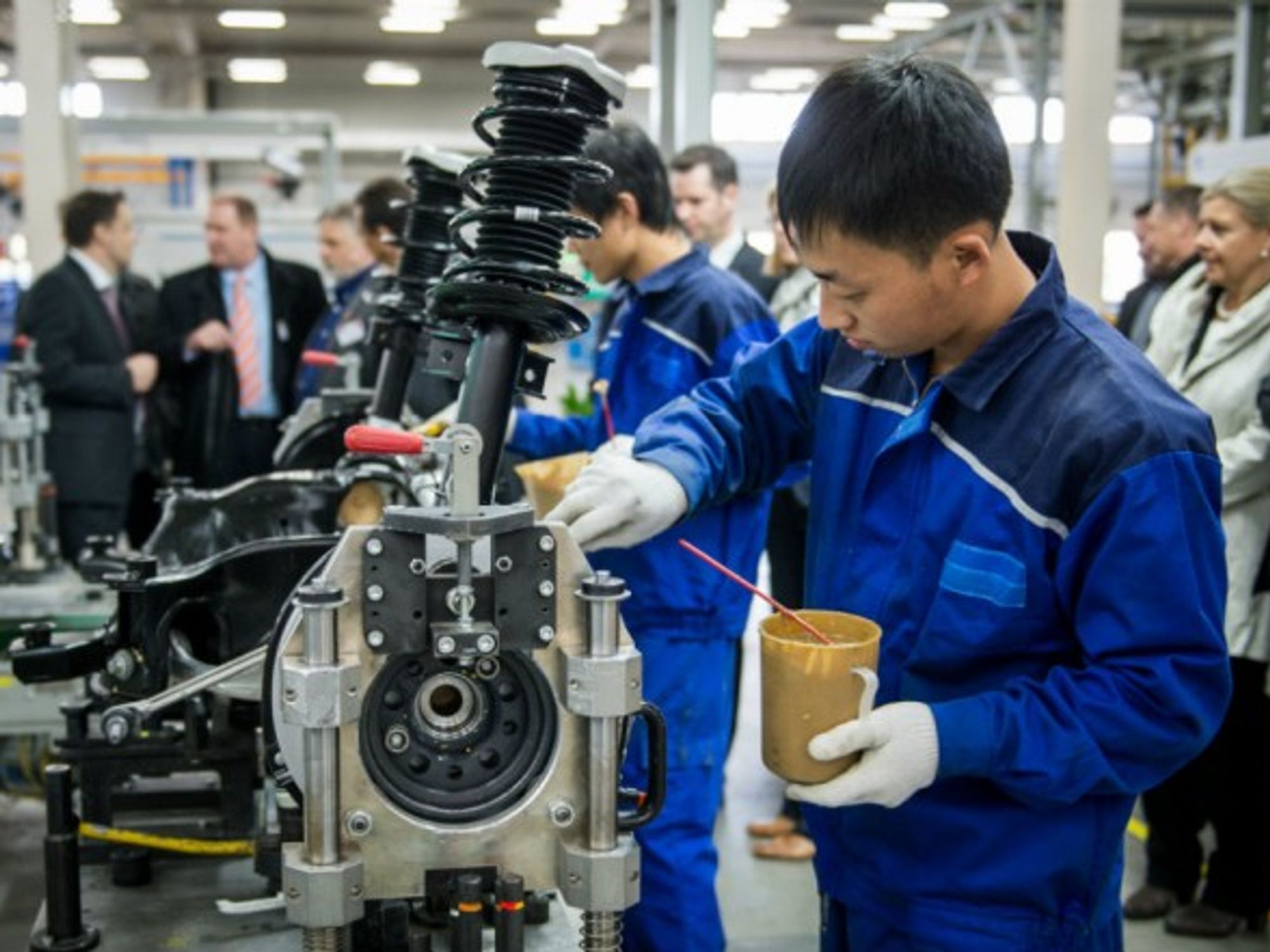 A Mercedes factory in Beijing
