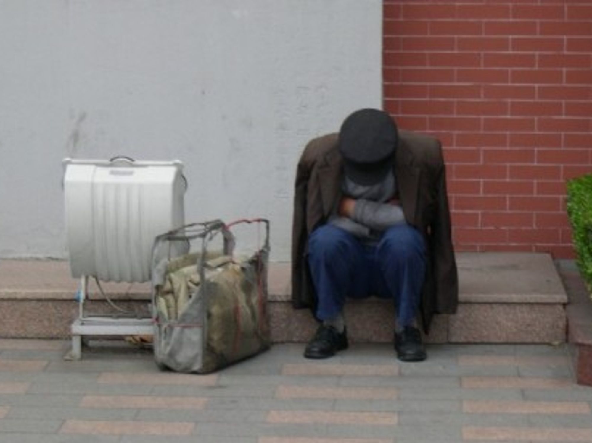 A migrant worker in Shanghai