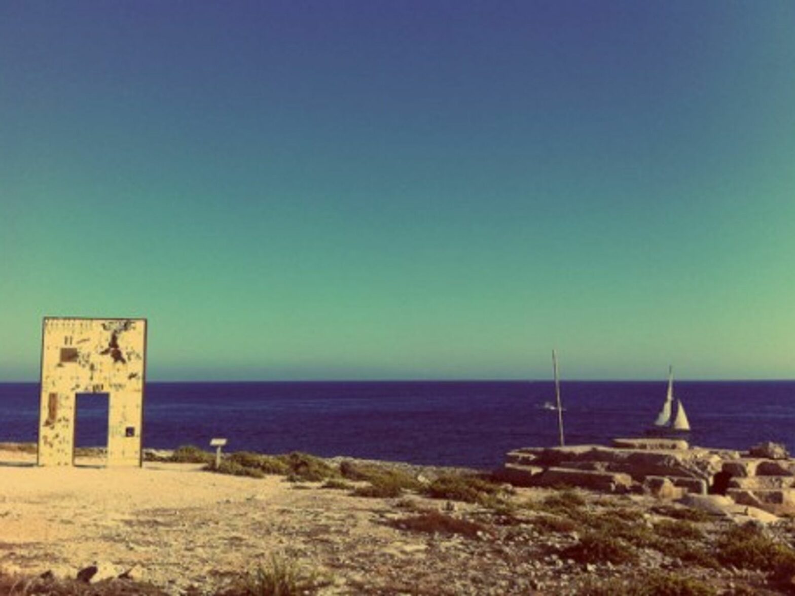 A monument on Lampedusa to migrants who have died.
