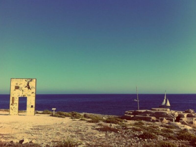 A monument on Lampedusa to migrants who have died.