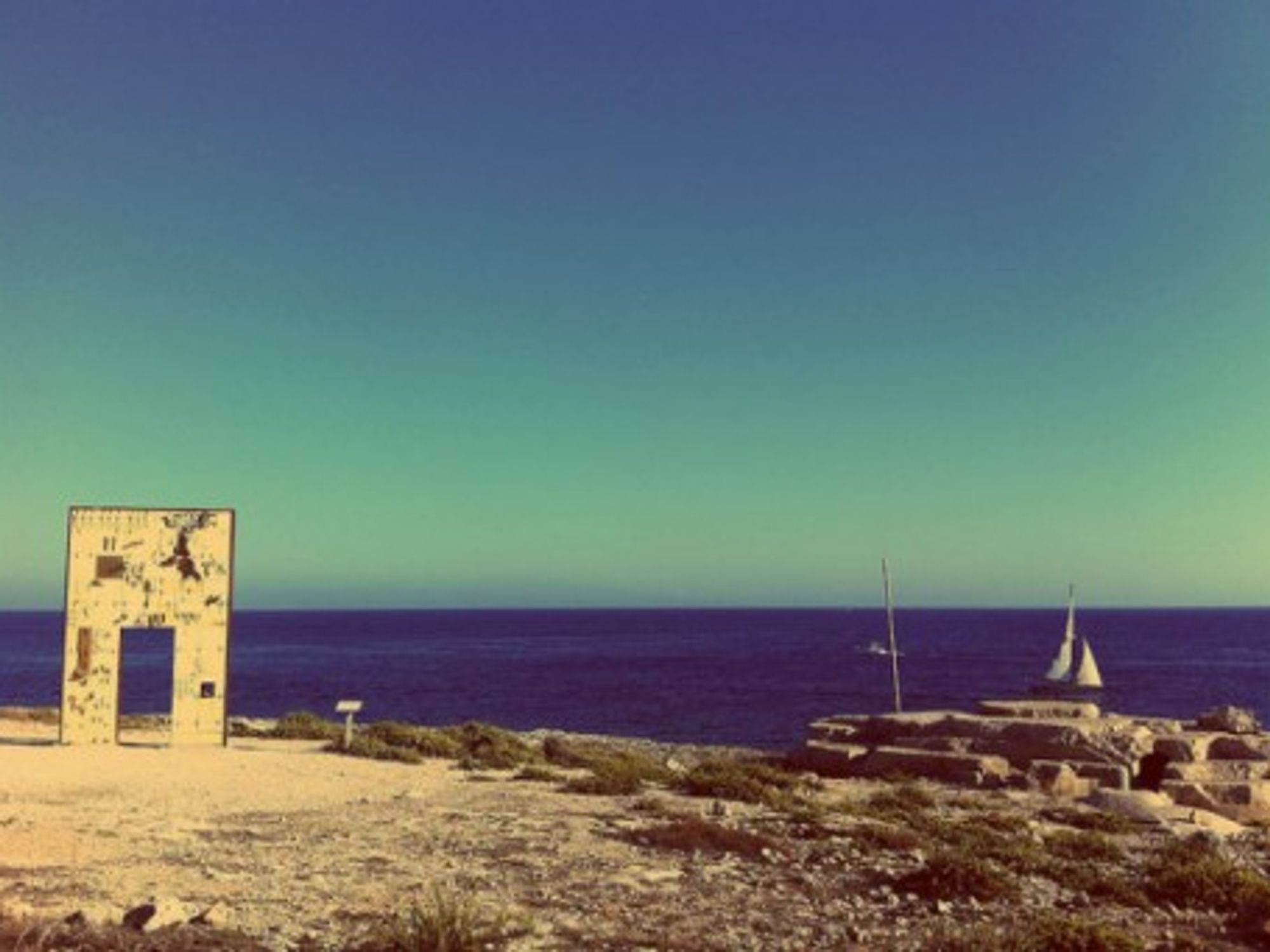 A monument on Lampedusa to migrants who have died.