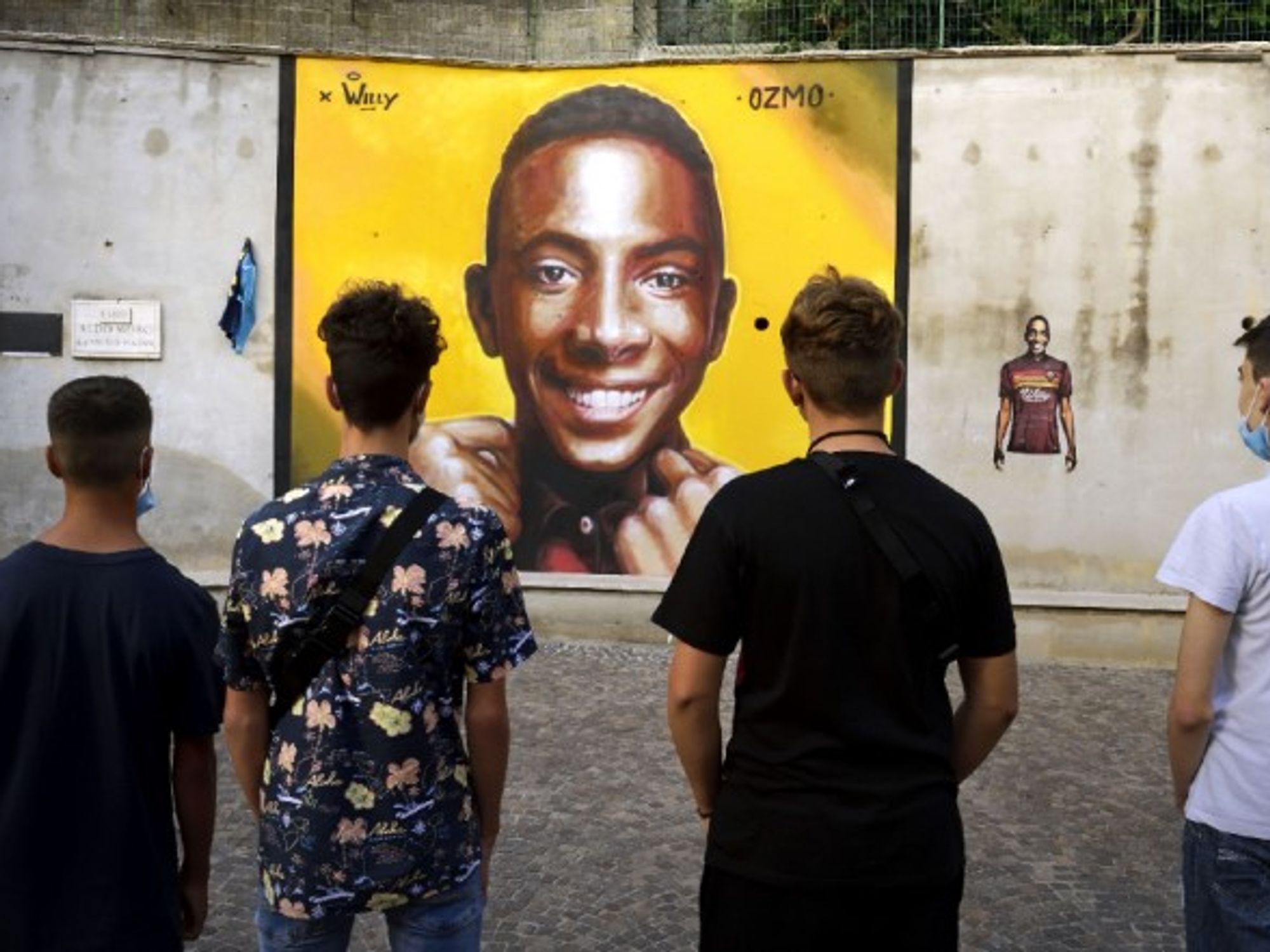 A mural to honor Duarte by famous street artist Ozmo in the historic center of Paliano, Italy.