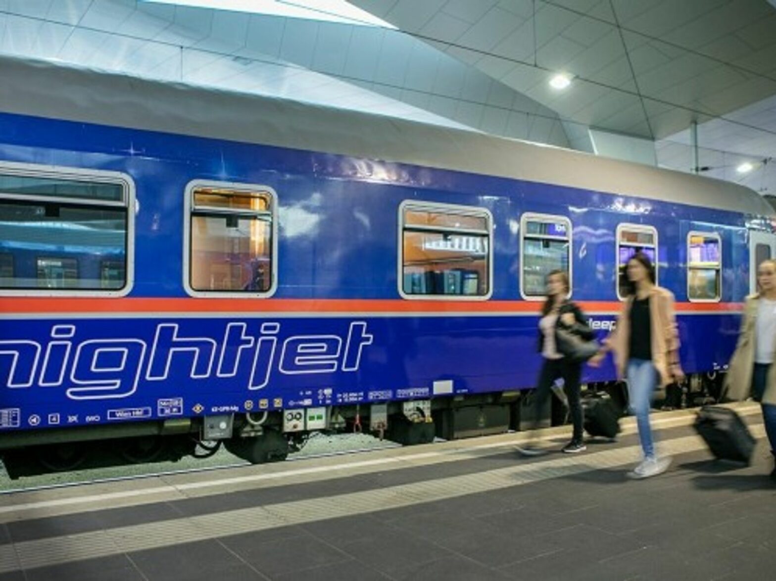A Nightjet train operated by the ÖBB