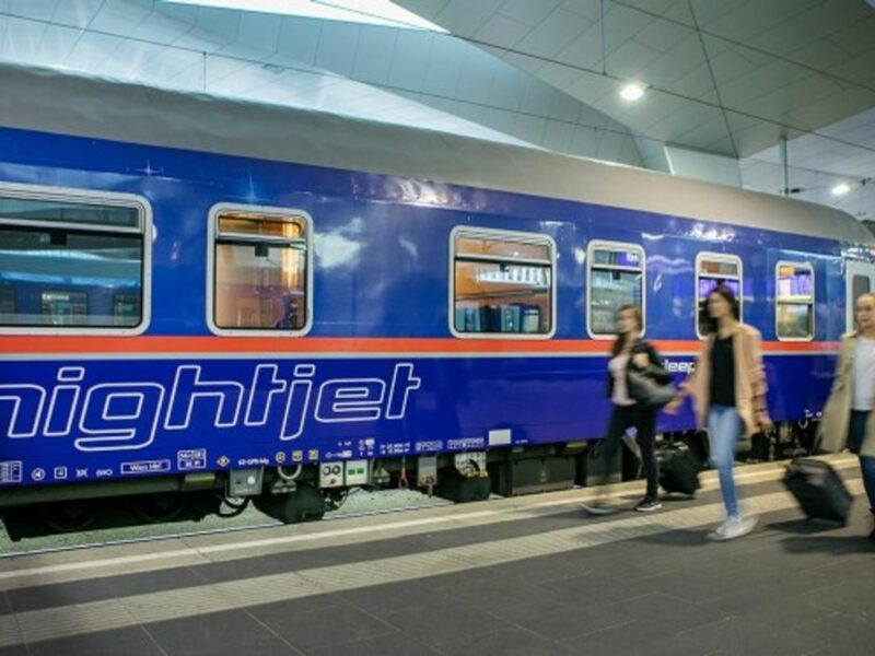 A Nightjet train operated by the ÖBB