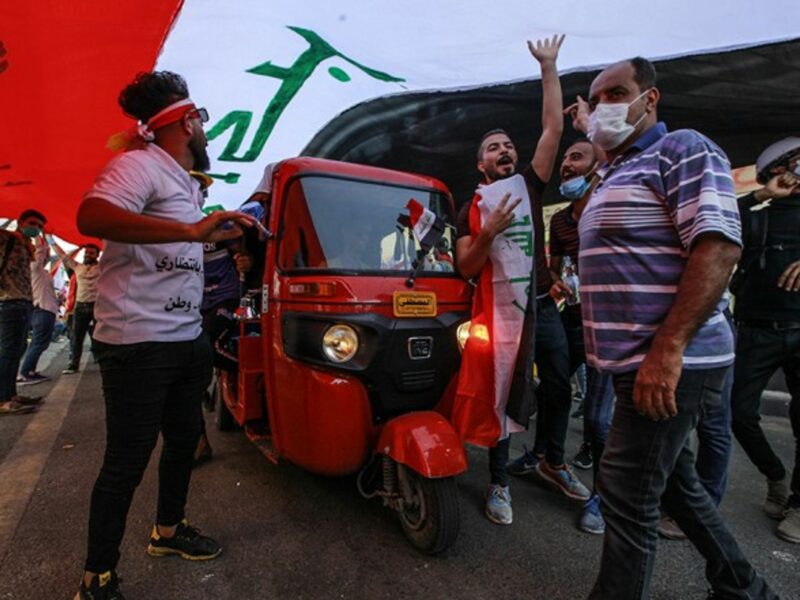 A Nov. 1 anti-government demonstration in Baghdad's Tahrir Square