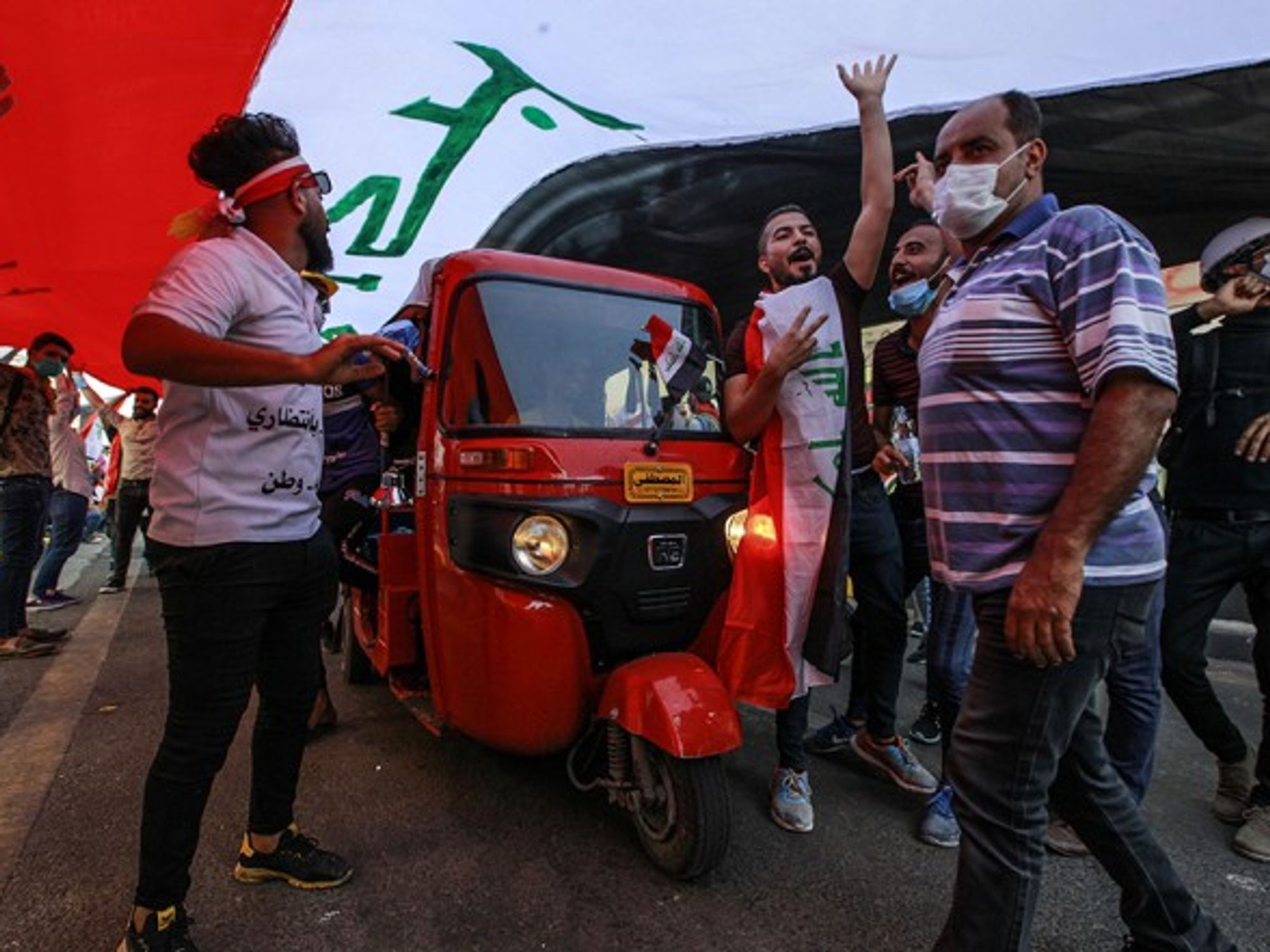 A Nov. 1 anti-government demonstration in Baghdad's Tahrir Square