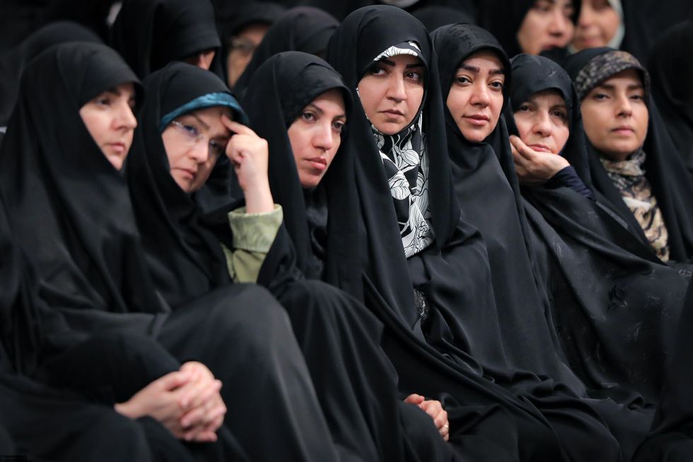 A number of women Supporter from across the country attend an audience with the Iranian Supreme Leader in Tehran