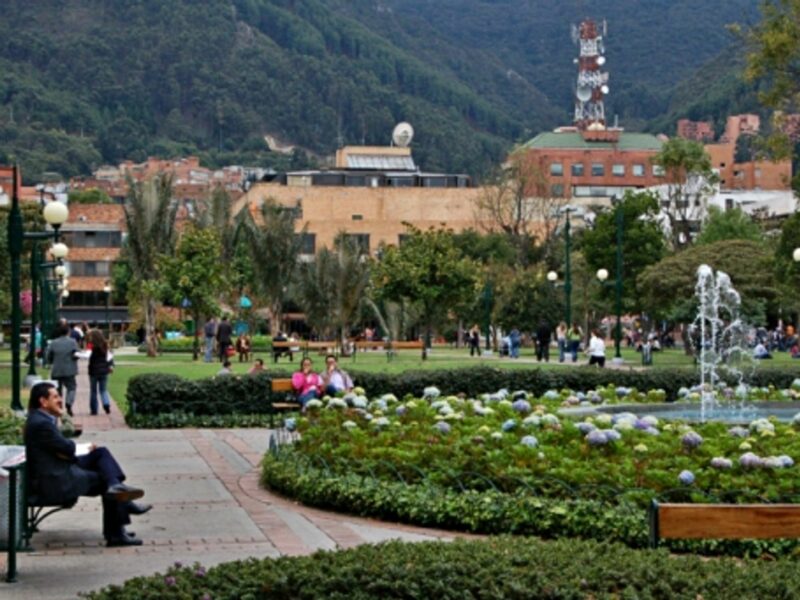 A park in green Bogota