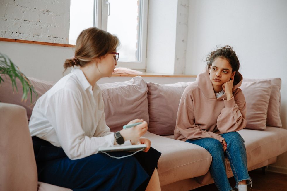 A patient undergoing therapy.