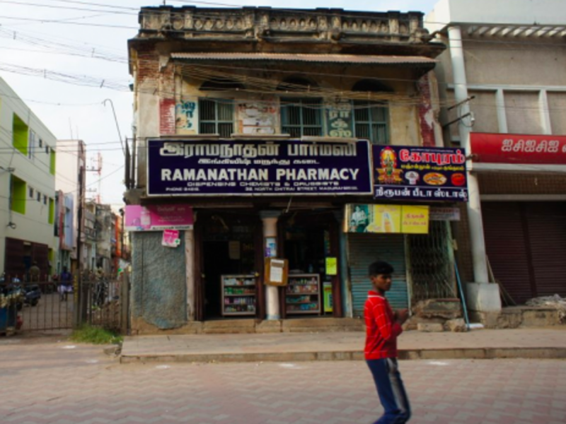 A pharmacy in Madurai, India (Esme Vos)