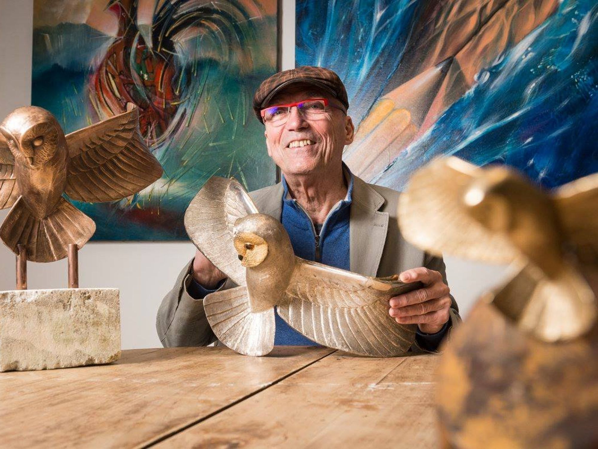 A photo Michel Becker the co-founder of the golden owl treasure hunt