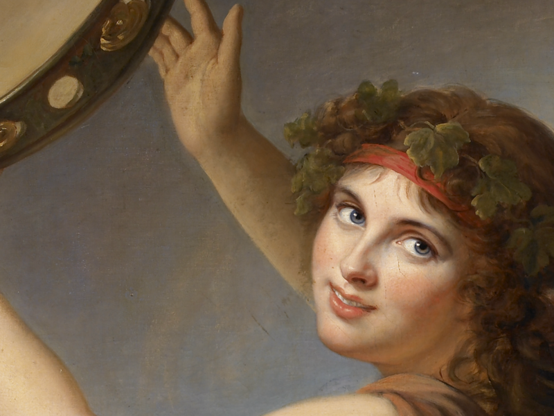 A photo of a rare 18th-century grin in a typical painting, 1792.