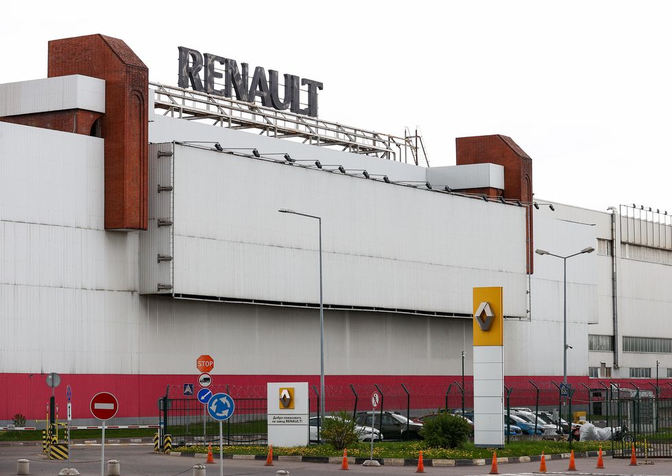A picture of the Moscow plant of Renault