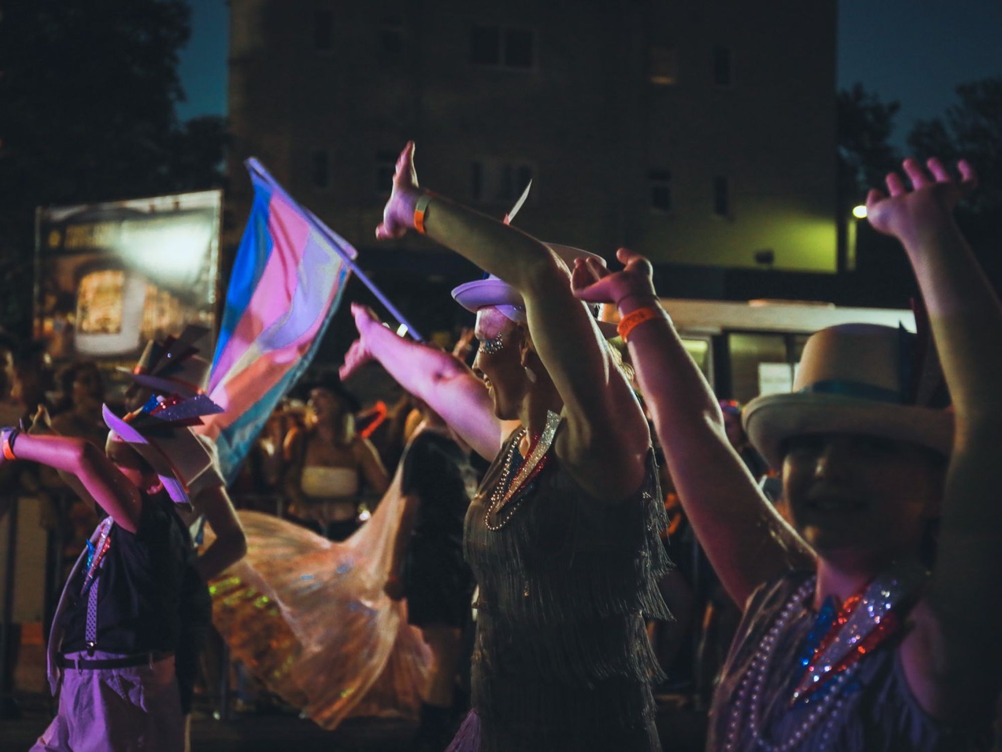 A picture of the trans pride in Australia.