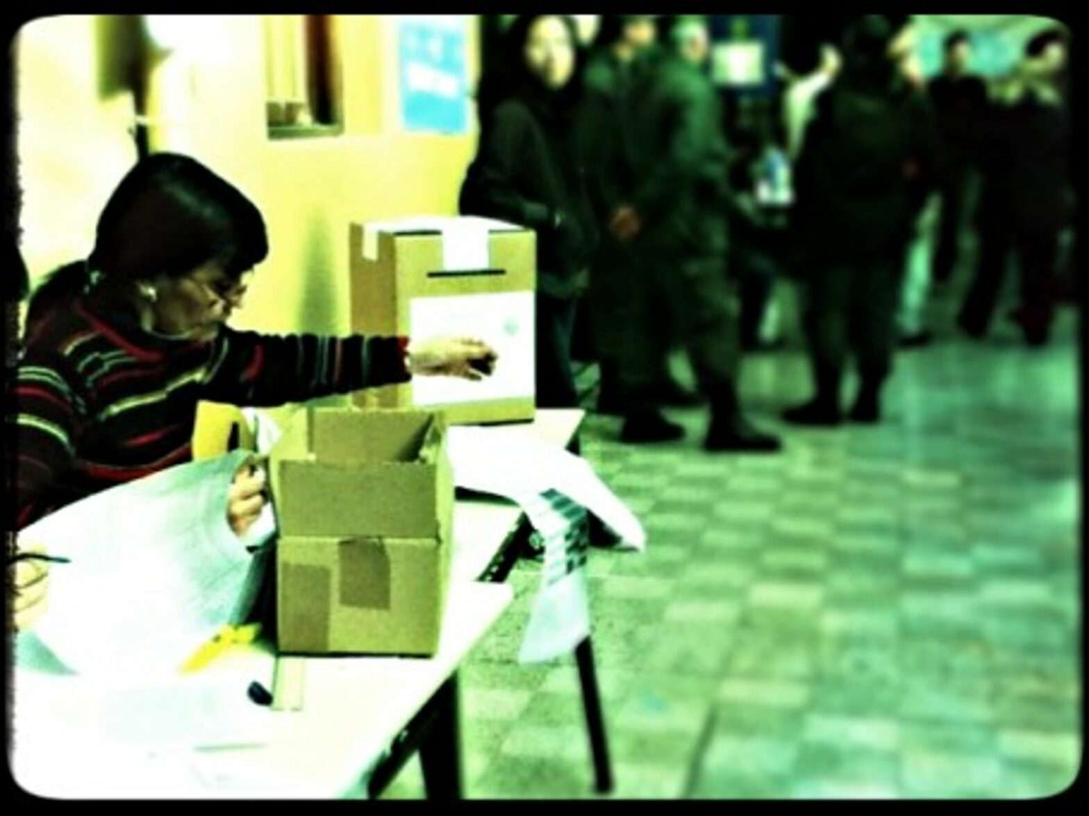 A polling station in Buenos Aires. Just for show?