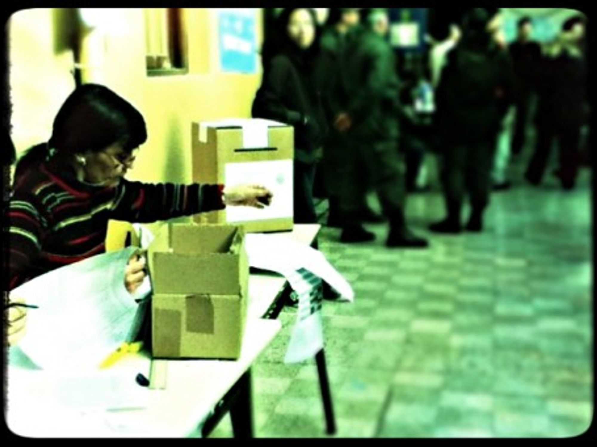 A polling station in Buenos Aires. Just for show?