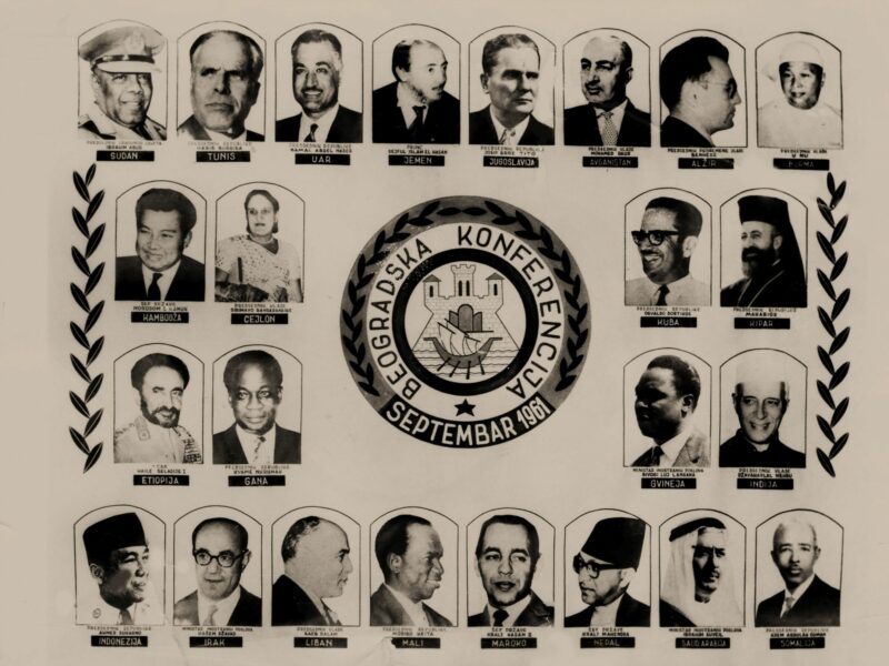 A poster of Belgrade Summit Conference of Heads of State or Government of the Non-Aligned Movement