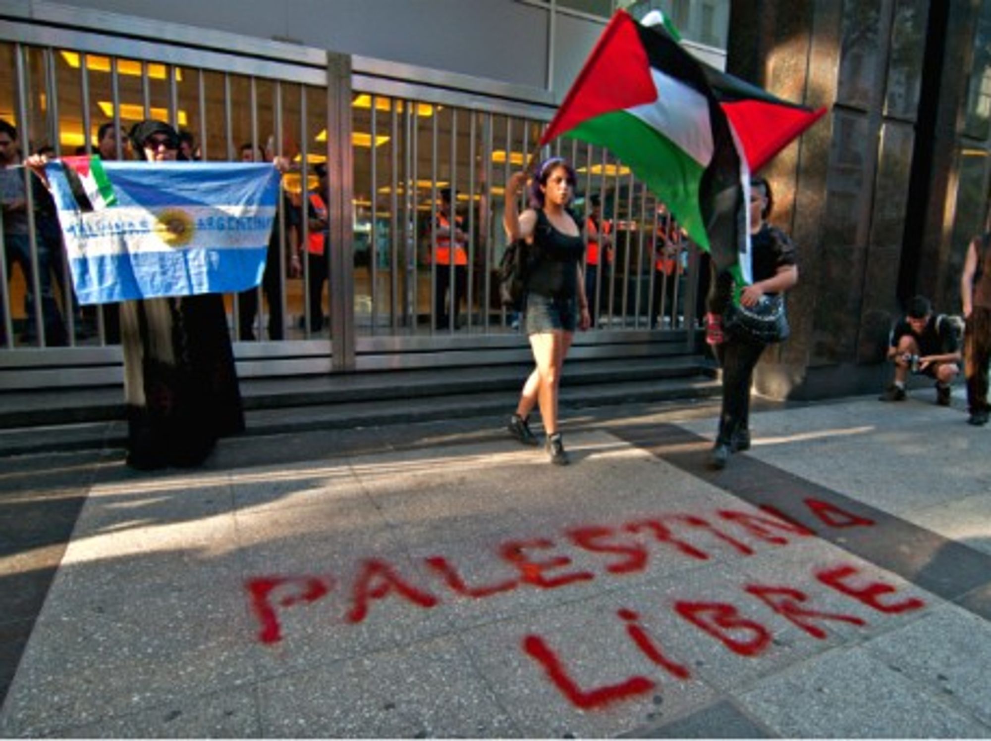 A pro-Palestinian protest in Buenos Aires